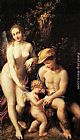 Correggio Venus with Mercury and Cupid painting